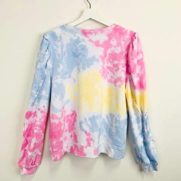NWT GENERATION LOVE Ruffle Tie Dye Sweatshirt - Picture 9 of 10